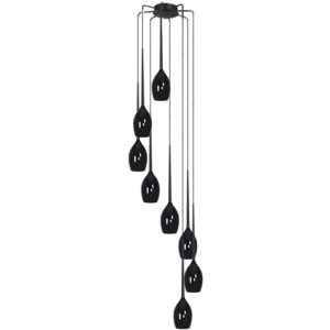 IZZA 8 LAMPA WISZACA черен