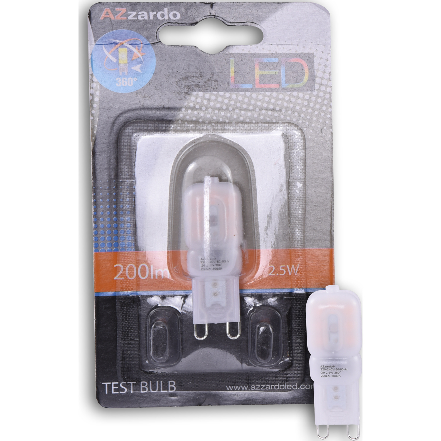 AZZARDO LAMPA LED 2.5W G9 LL109251