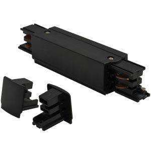 TRACK 3LINE POWER + 2 x END CAP черен
