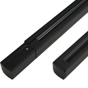 TRACK 3LINE SET 1.5m + END POWER + END CAP черен