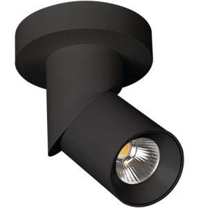 SANTOS EXPOSED ROUND LED черен