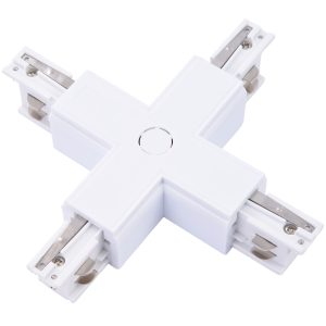 TRACK 3LINE X CONNECTOR бял