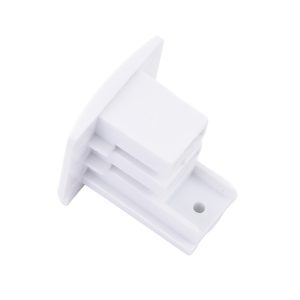 TRACK 3LINE END CAP бял