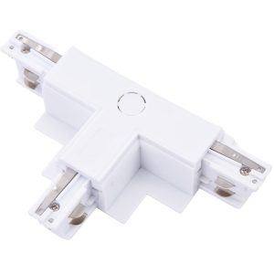 TRACK 3LINE T CONNECTOR RIGHT GIPS бял