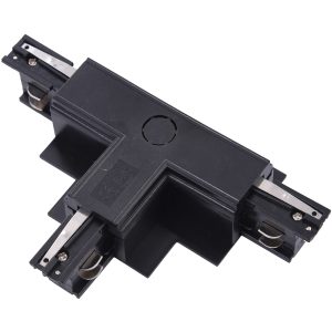 TRACK 3LINE T CONNECTOR RIGHT GIPS черен