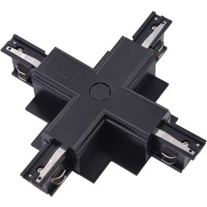 TRACK 3LINE X CONNECTOR GIPS черен