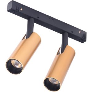 ALFA NIKO 2 TRACK MAGNETIC 2x7W 3000K златен/черен