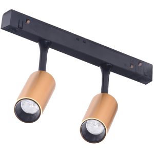 ALFA NIKKI 2 TRACK MAGNETIC 2x3W 3000K златен/черен