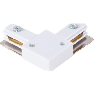 TRACK 1LINE L CONNECTOR бял