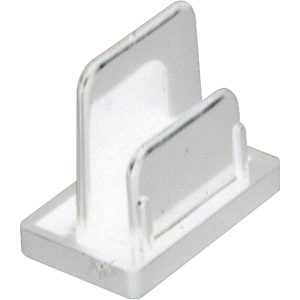 TRACK 1LINE END CAP бял