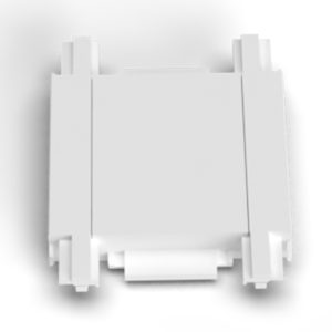 GAMMA TRACK MAGNETIC 5mm STRAIGHT CONNECTOR бял