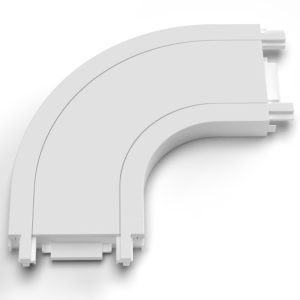 GAMMA TRACK MAGNETIC 5mm ROUND CORNER90 бял