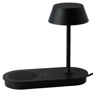 FINO настолна лампа DIMM NFC CHARGER черен